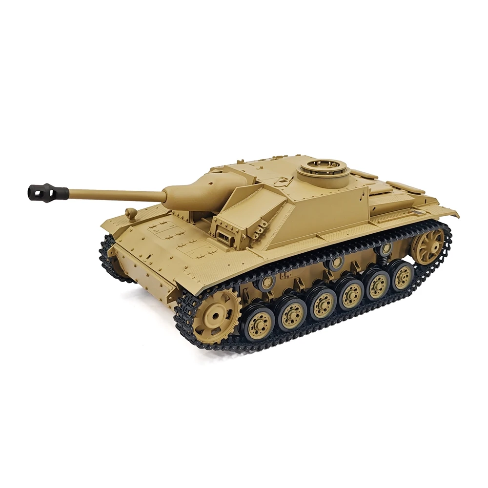 Coolbank 1/16 2.4G دبابة مع جهاز للتحكم عن بُعد HL7.0 3868-1 تعديل Sturmpanzer IV خزان التحكم عن بعد دي StuG IV RC نموذج سيارة تأثير الدخان IR معركة #5