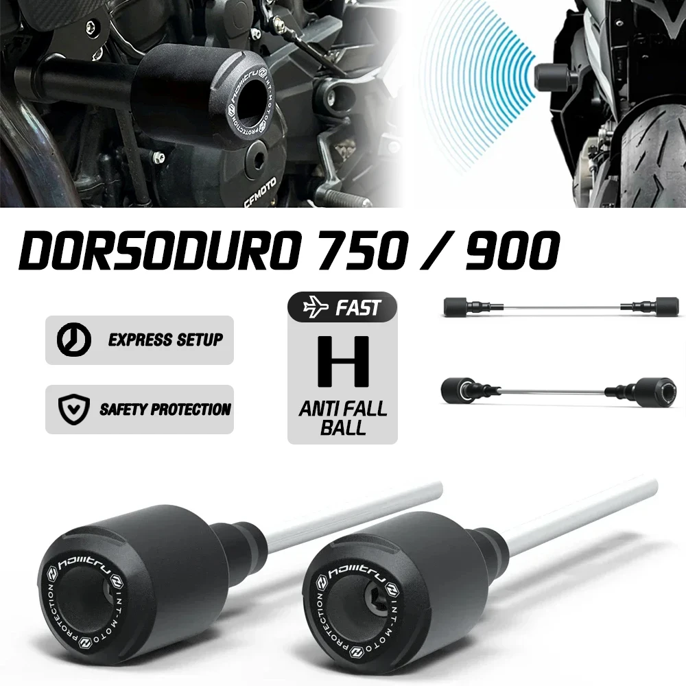 

For 2008-2017 750 and 2018-2021 900 Aprilia Dorsoduro off-road motorcycle frame fork axle slider protector crash pad kit