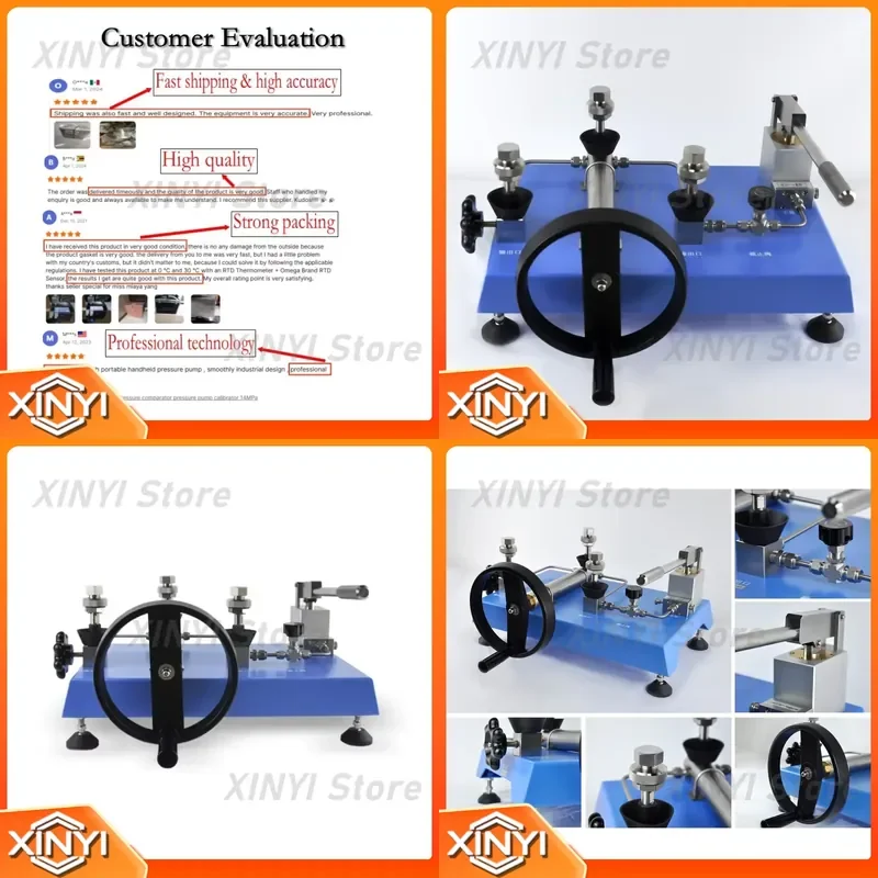 for HSIN616 Vacuum Air Pressure Calibration Test Pump Bench-top Pneumatic Pressurized Calibrator Comparator Testing Equipment