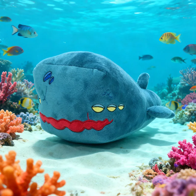 25 センチメートルソフトサメぬいぐるみかわいい動物人形絶妙なスロー枕多機能装飾アイテム友人への誕生日プレゼント
