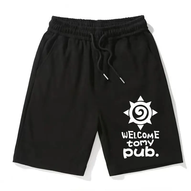 

Шорты Hearthstone, мужские летние обычные брюки с карманами, спортивные штаны, модные повседневные модные брюки с пятью точками, брюки для пар