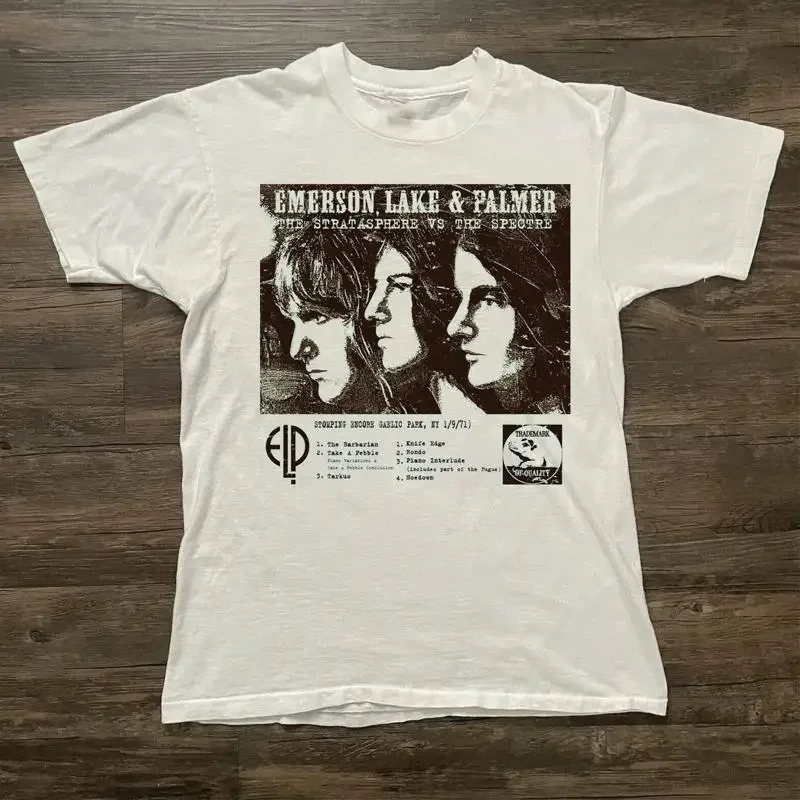 Emerson Lake Palmer Band Trilogy Album Short T Shirt All Size