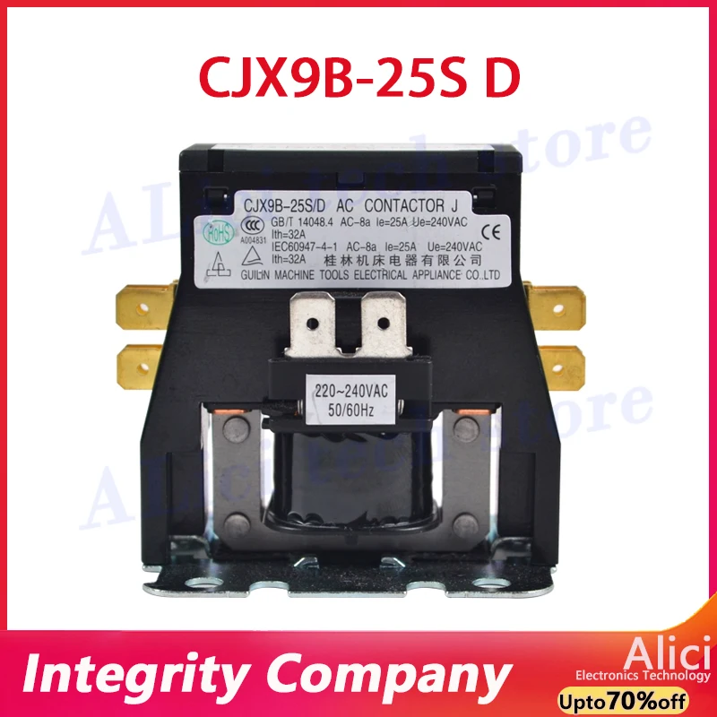 

Original CJX9B-25S/D CJX9B-32S For Glemidea Guilin air conditioning compressor AC contactor relay 220V