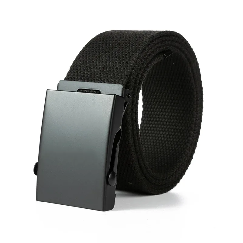 Hot Selling Roller Buckle Canvas Belt Men's and Women's Knitted Pants Belt Workwear Pants Versatile Belt Women Belt for Men