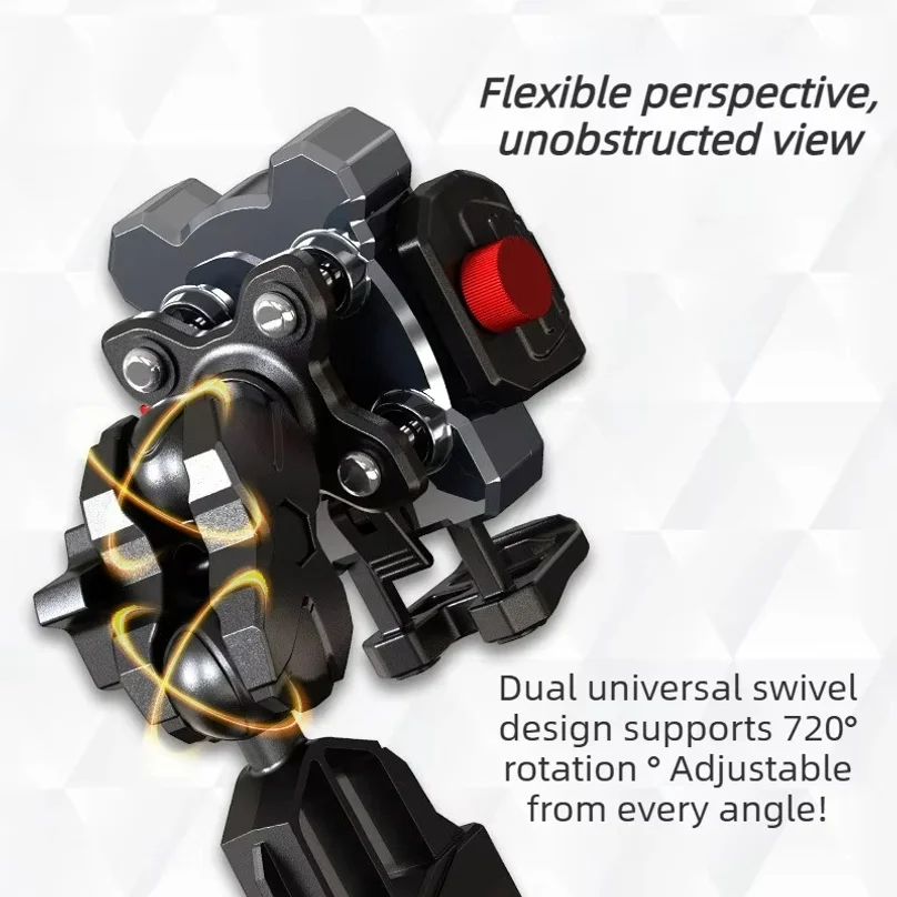 outdoors motorcycle Anti-Shock Phone Mount for Electric Vehicles Metal Clamp Arm High-Damping  Anti-Vibration Phone Holder
