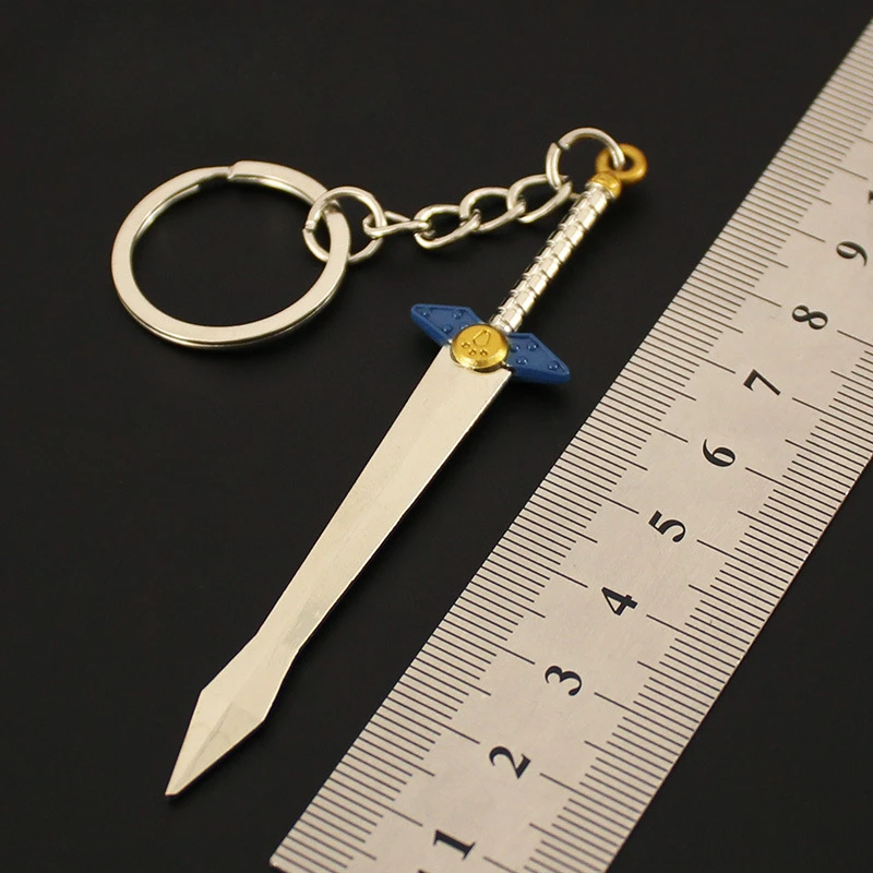 The Hyrule Fantasy Zelda Link Weapon Biggoron's Sword Game Peripheral 9cm Metal Weapon Model Ornaments Keychains Gifts Toys Boys