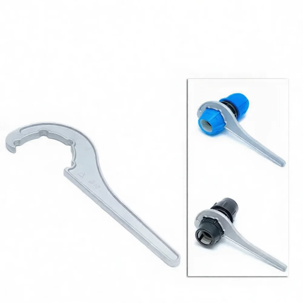 Heavy Duty Aluminum Alloy Wrench For PE Pipe Connection Lawn Watering System Repair Tool Hand Held Pipeline Fixing Device
