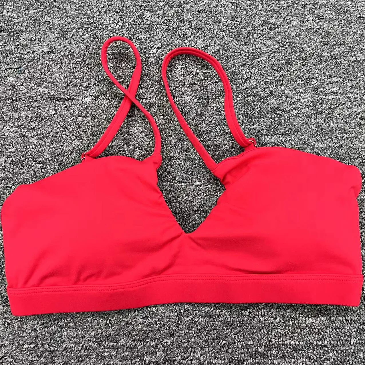 Women's Running Sports Bra Cross-Back Fast-Drying Breathable Seamless Yoga Tank Top image 6