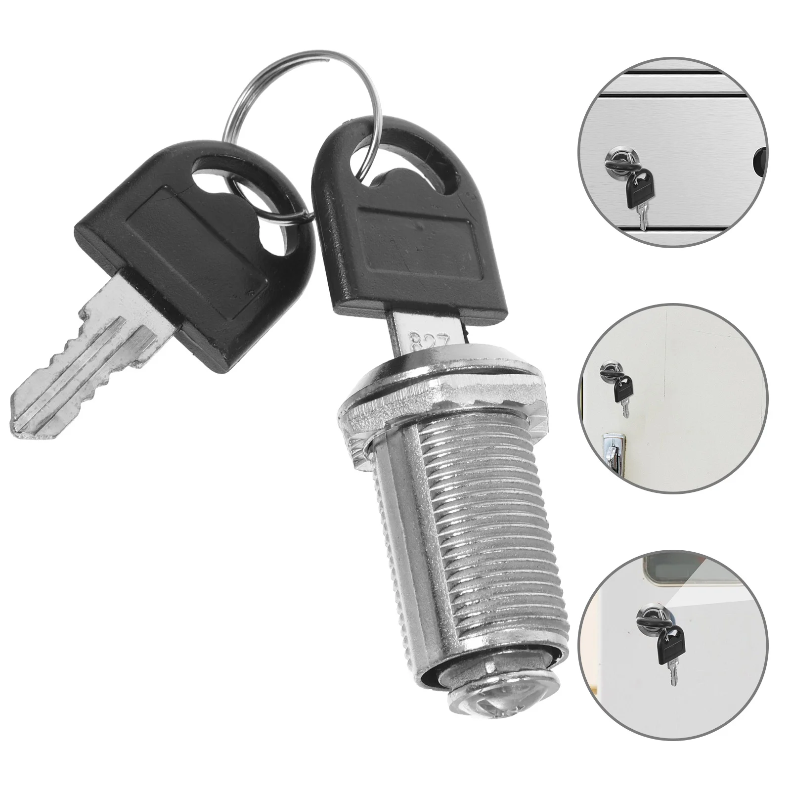 

10 Pcs Cam Lock Boxes Drawer Locks Portable Desk Zinc Alloy Cabinet Mailbox Travel