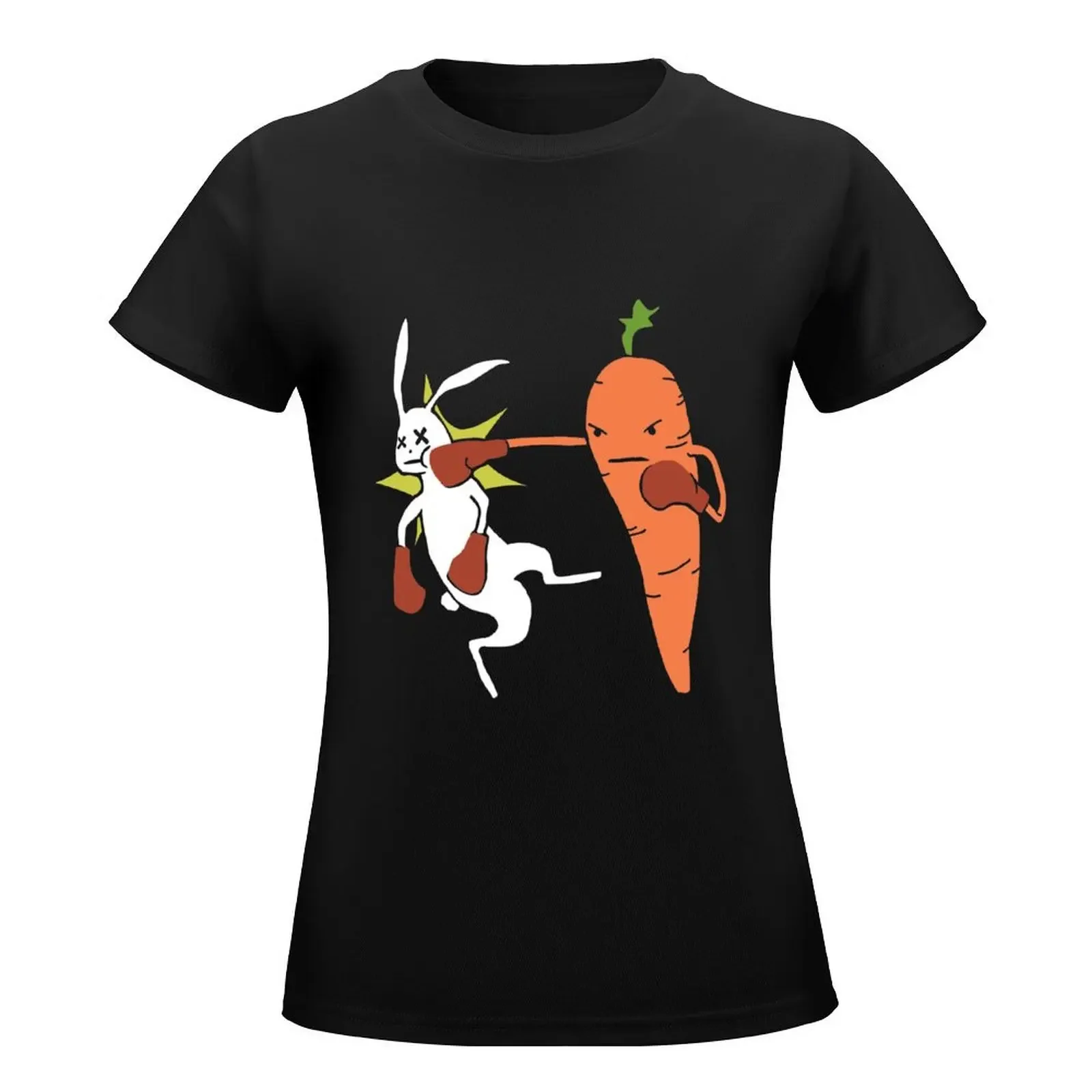 Carrot Knockout T-Shirt vintage clothes female hippie clothes Aesthetic clothing t shirts for Women