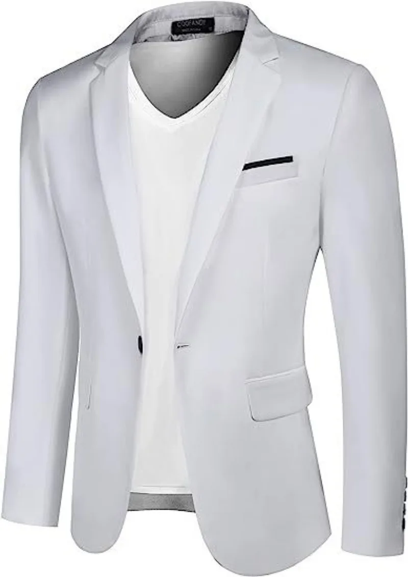 New Men's Suit Jacket for Foreign Trade, Fashionable and Versatile, Spring and Summer Single Piece Suit for Men's Clothing