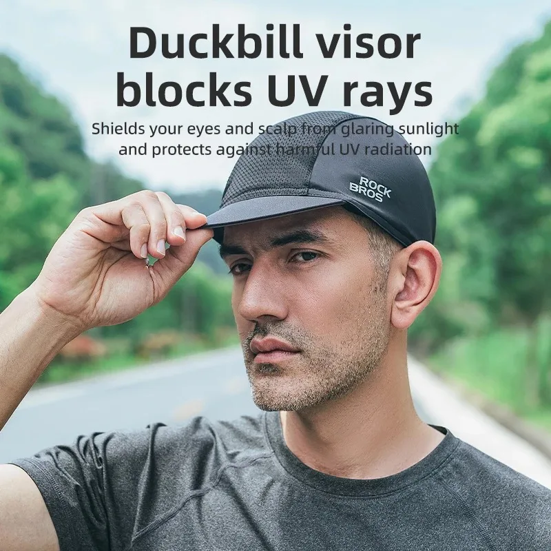 ROCKBROS Cycling Caps Summer Men Women Sport Cap UPF50+ Sun Protection Hat Quick Dry Breathable Fishing Hiking Running Cap