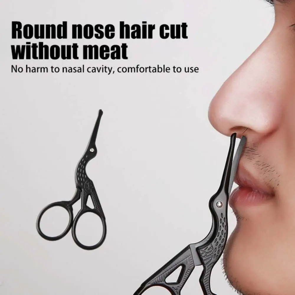 Tijeras herramientas de depilación Facial herramienta de maquillaje recorte Facial recortadores de pelo de nariz depiladora de pestañas afeitado de pelo de nariz corte de cejas