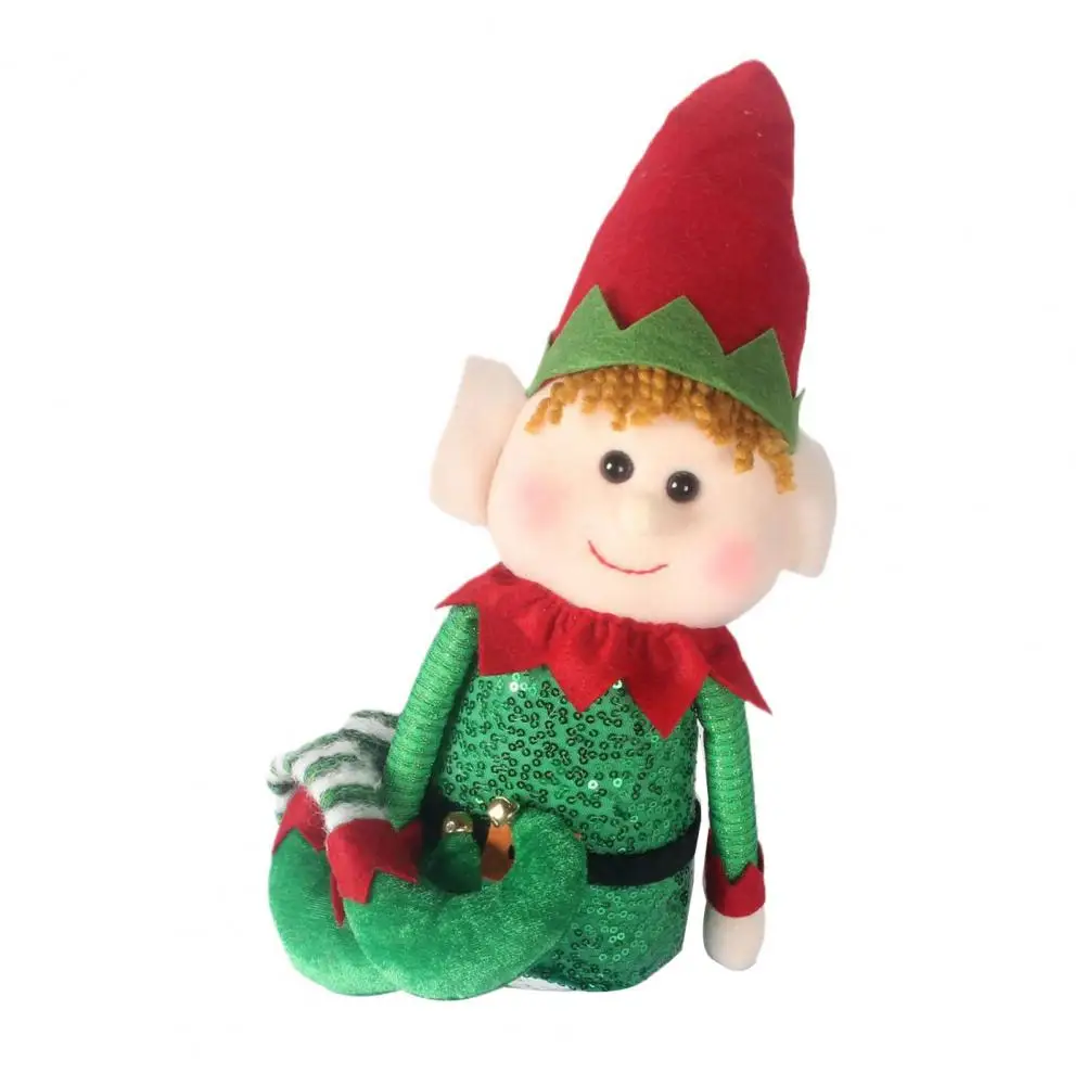 High-quality Holiday Decor Christmas Elf Doll Plush Soft Stuffed Long Leg Santa Hat Indoor Outdoor Garden for Decorations