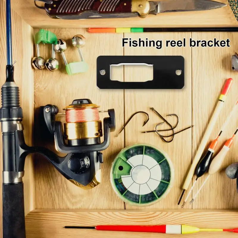 Fishing Reel Display Stand Fishing Reel Wall Holder Sturdy Baitcasting Reel Holder Fishing Gear Displaying Storage Bracket