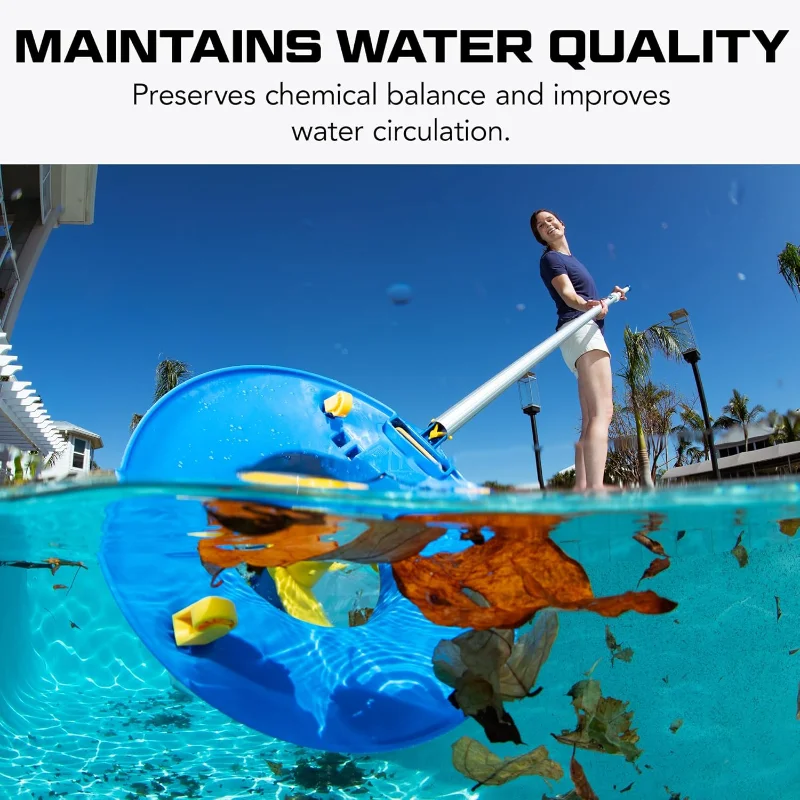POOL BLASTER Листовой пылесос Беспроводной пылесос для листьев и скиммер для бассейна с батарейным питанием Листолов для бассейна