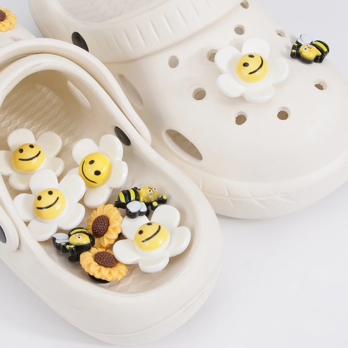 DIY-Serie Lochschuh-Blumen-Accessoires Mädchen-Schuhzubehör-Set Perlen-Schuhketten-Dekorationen – Detail 16