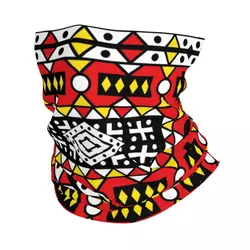 Kizomba Samakaka Ankara Print Bandana Neck Gaiter for Hiking Cycling Wrap Scarf African Pattern Wax Design Headband Warmer