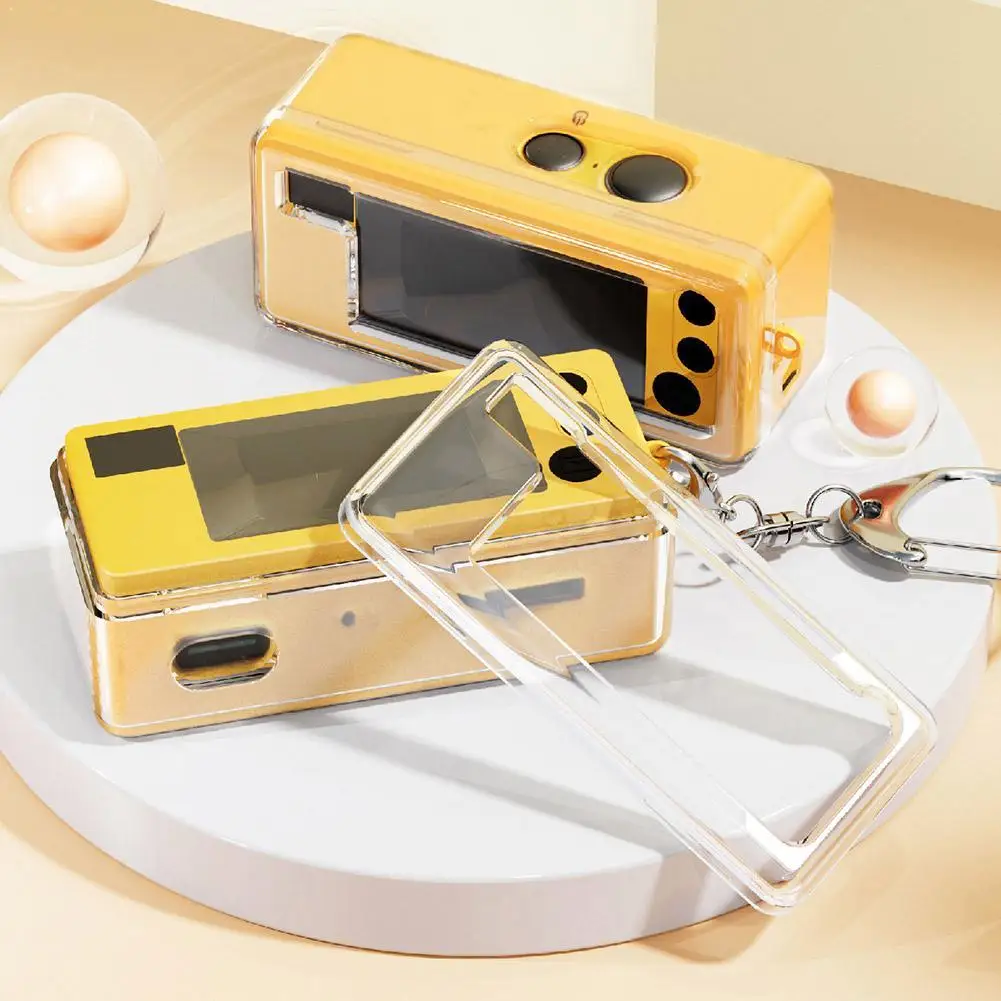Clear PC Protective Case For Kodak Charmera Blind Box Camera Keychain Portable Transparent Hard Shell Shockproof Cover