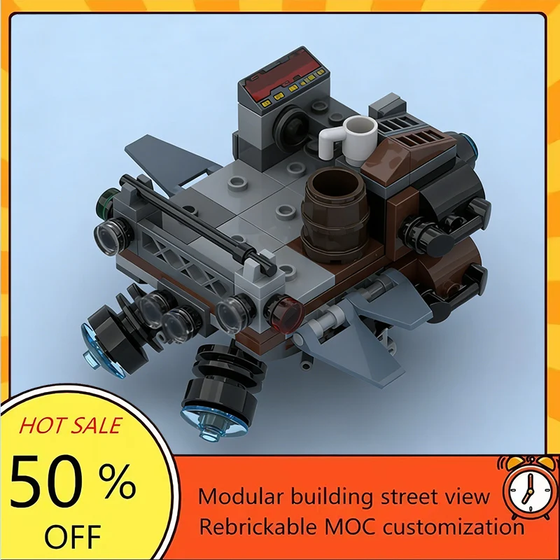 

135PCS Popular Space War Movie Model MOC Building Bricks Hover Platform Modular Technology Gifts Holiday Assemble Children Toy