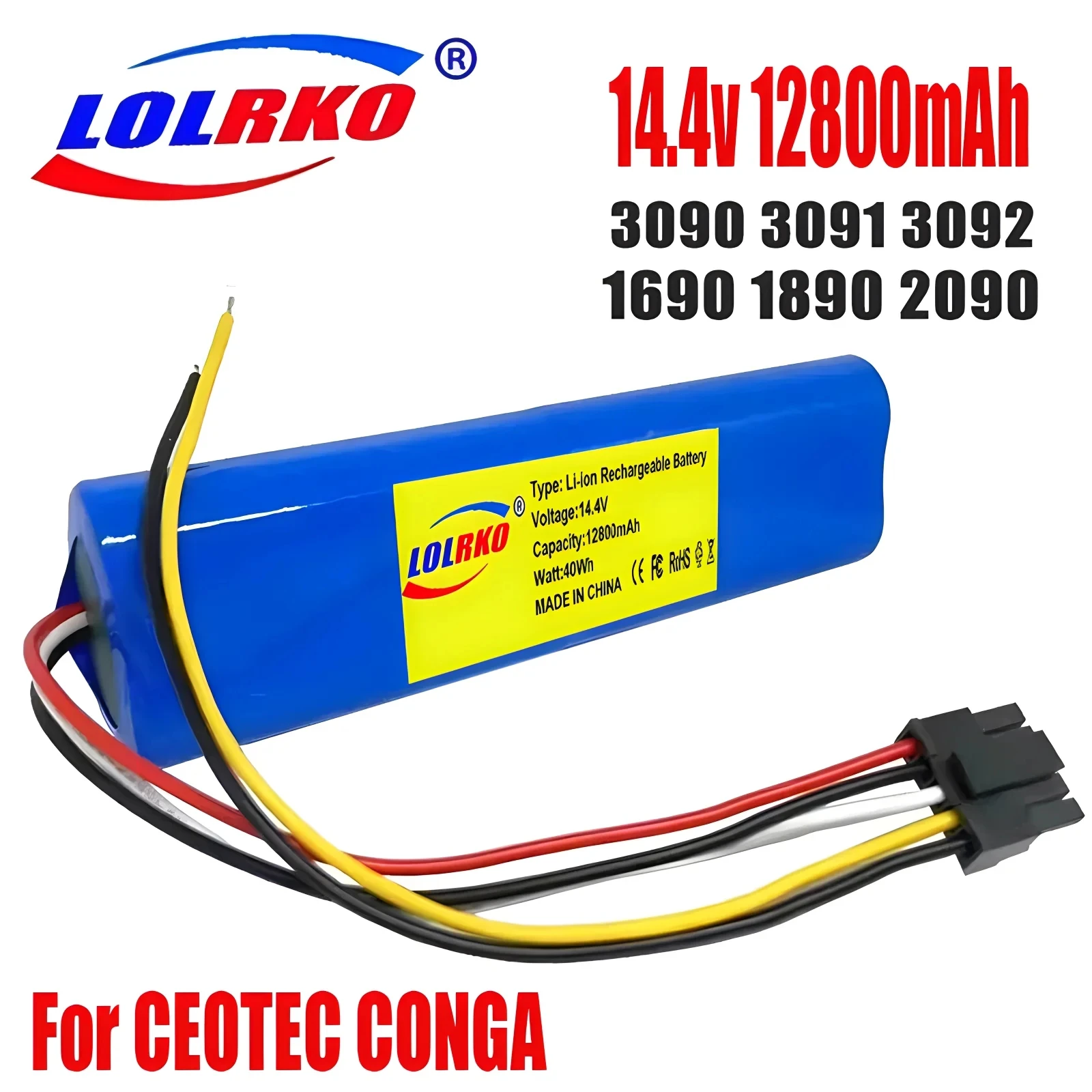 

Аксессуары для замены CECOTEC CONGA 3090 3091 3092 1690 1890 2090 14,4 В 12800 мАч