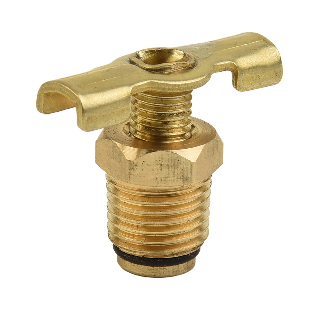 Air Compressor Tank 14 Inch Drain Valve Tap with Brass Blowdown Valve Cock 1/4 For BSP Thread Replacement Part