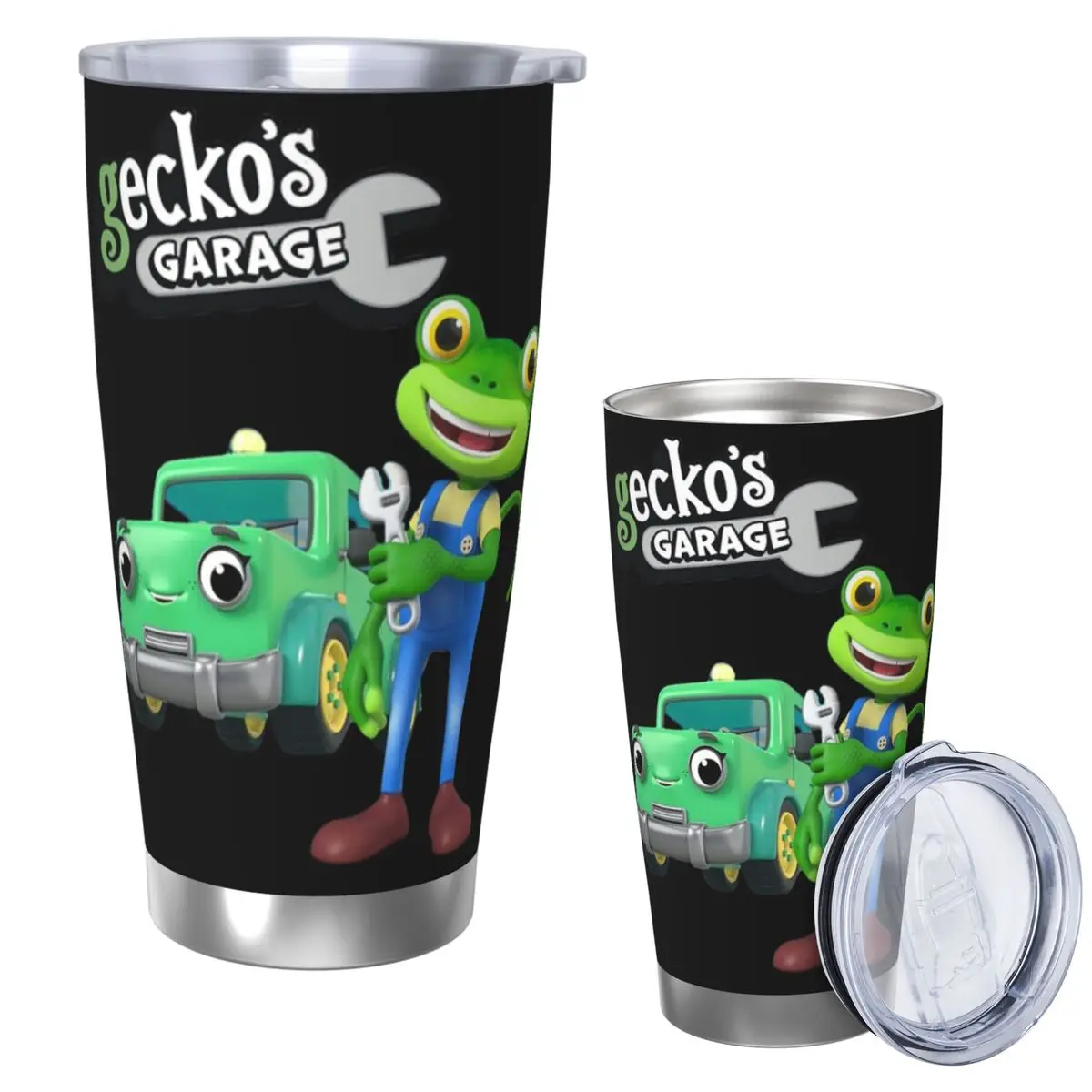 Tilly The Tow Truck Geckos Garage Fixing Trucks Vehicles Stainless Steel Tumbler Vacuum Insulated Mug Thermal Cold Bottle 20oz