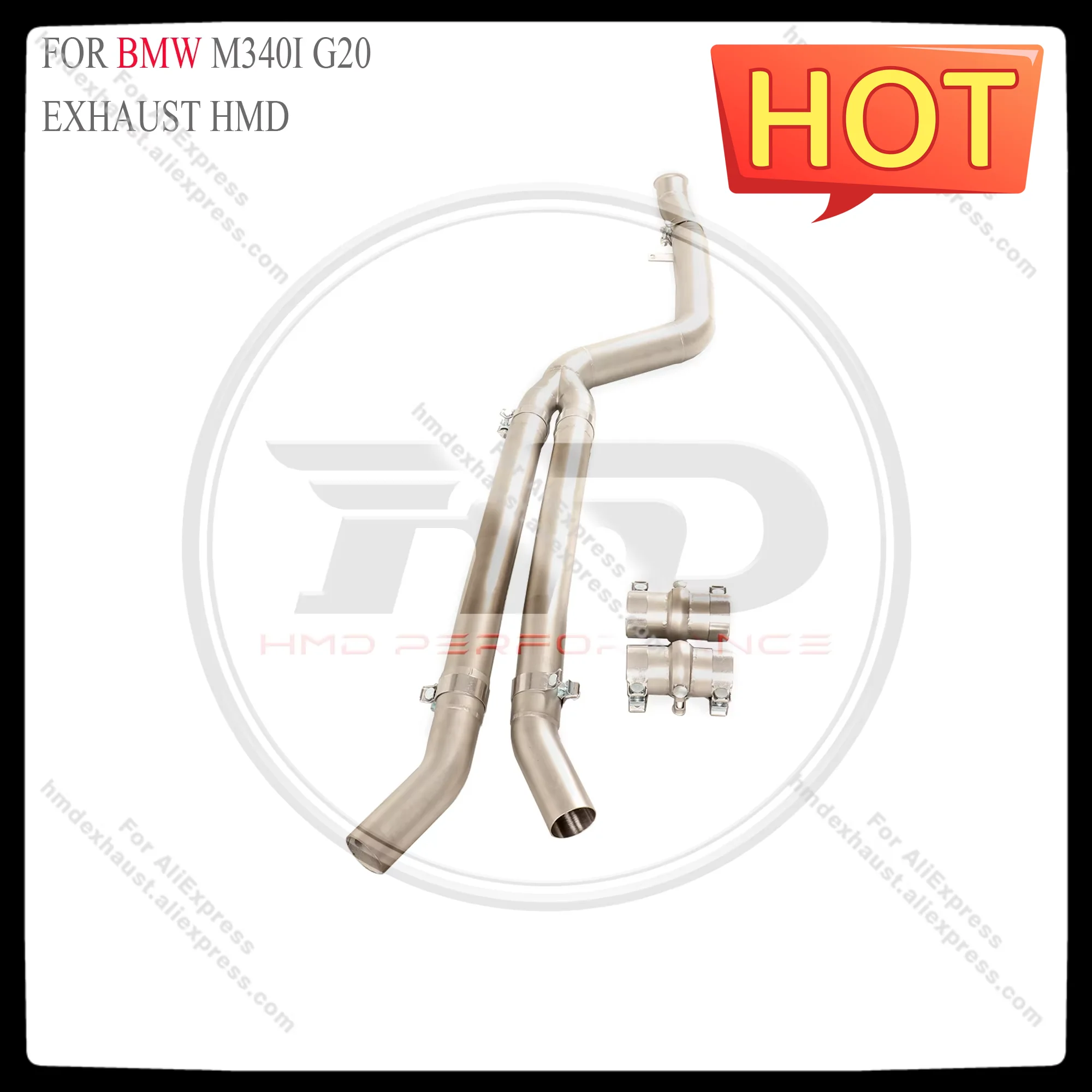 HMD Stainless Steel Exhaust System Performance middle pipe for BMW M340i M440i G20 G21 G22 B58 3.0T 2020+ car