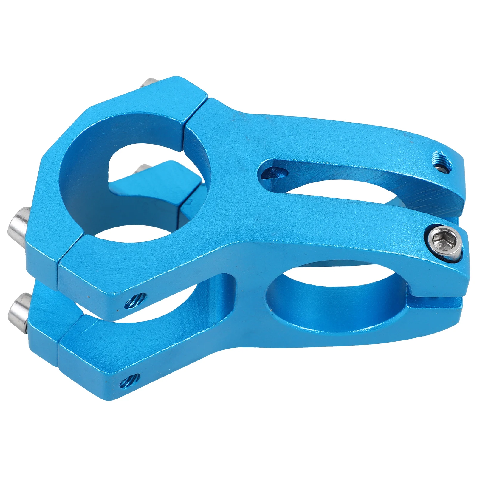 

Mountain Bike Stem Blue Aluminum Alloy Handlebar Riser Lightweight Portable Adjustable Suspension Stem Bike Extender