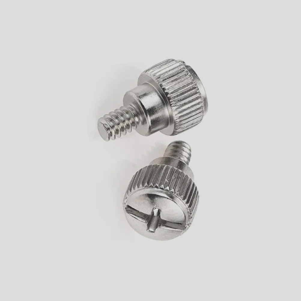 

100Pcs Computer Chassis Thumb Screw Metal Anti-Rust Durable Knurled Desktop Computer Accessory Thumb Screw Knurled Thumbscrews
