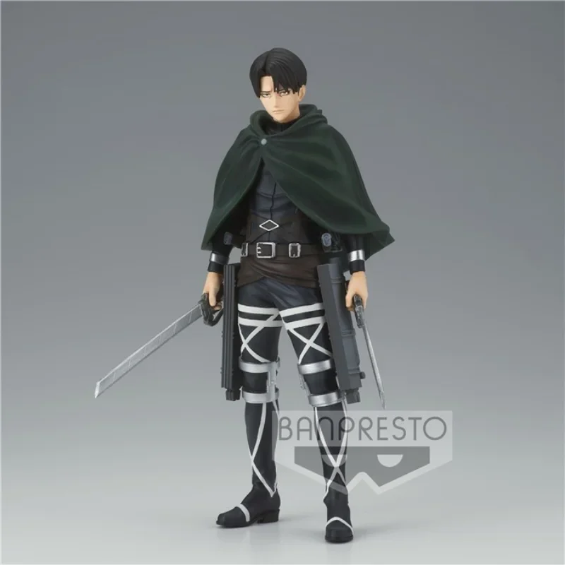 Bandai – figurines BANPRESTO en PVC, attaque sur Titan Levi, Figurine originale Shingeki no Kyojin, modèle jouets cadeau d'halloween, en stock