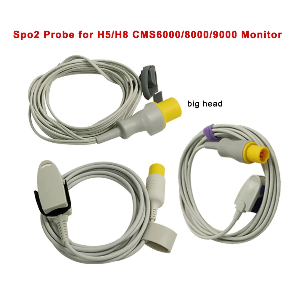Adult Child Neonatal SPO2 Probe Sensor Blood Oxygen Probe for H5 H8 CMS8000 CMS6000 CMS9000 CMS7000 Patient Monitor