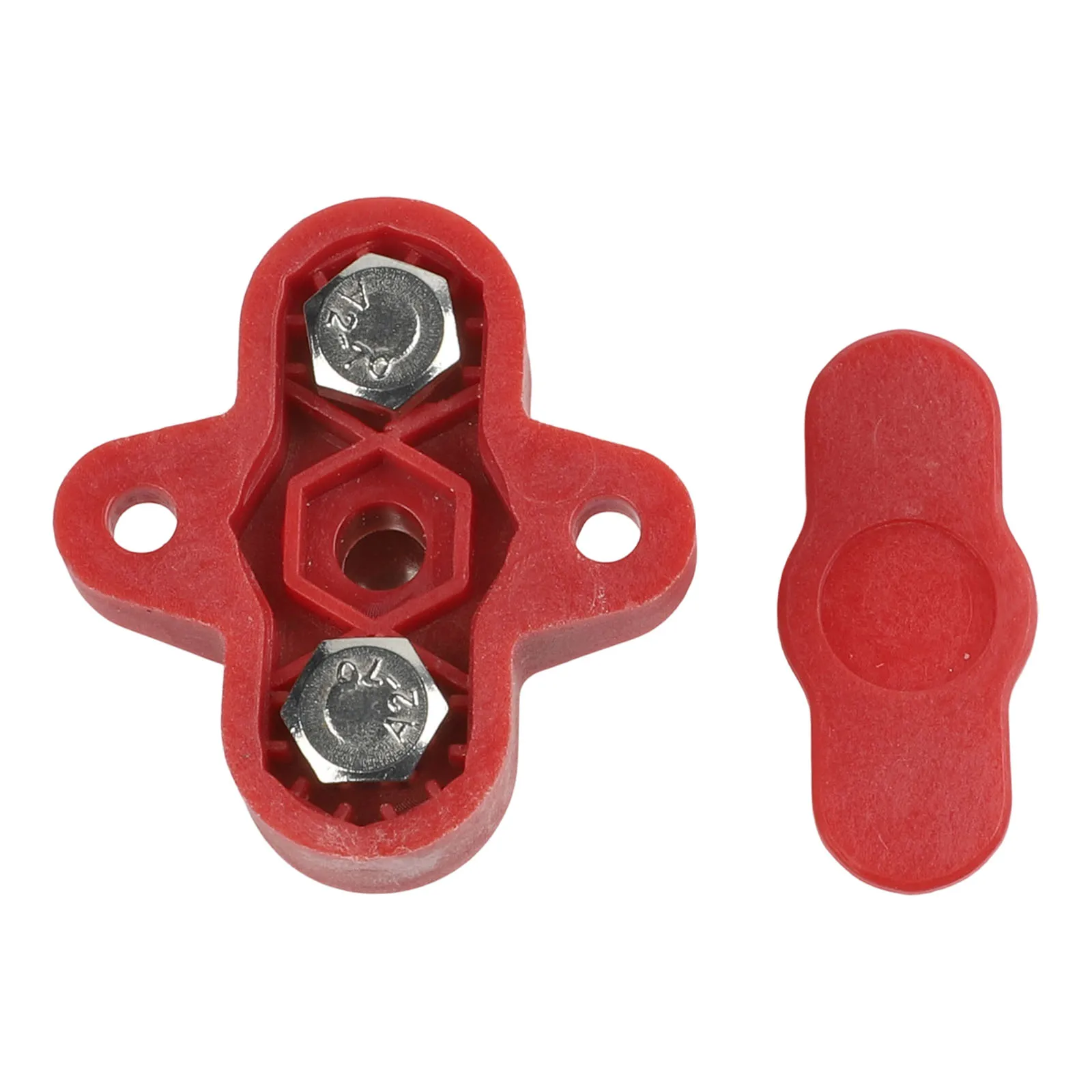 Marine Wiring Dual Connection Bolt Battery Busbar Terminal Blocks Power Connection 12-48V Power Block Copper Gasket