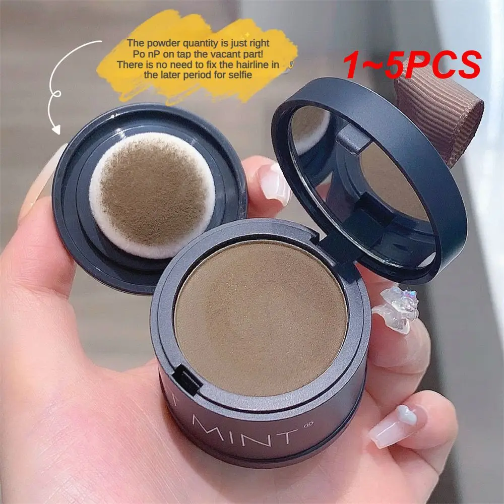 1~5PCS Hair Fluffy Powder Bald Coverage 2 Color Hairline Shadow Powder Cosmetics Hairline Filling Repair Forehead Trimming