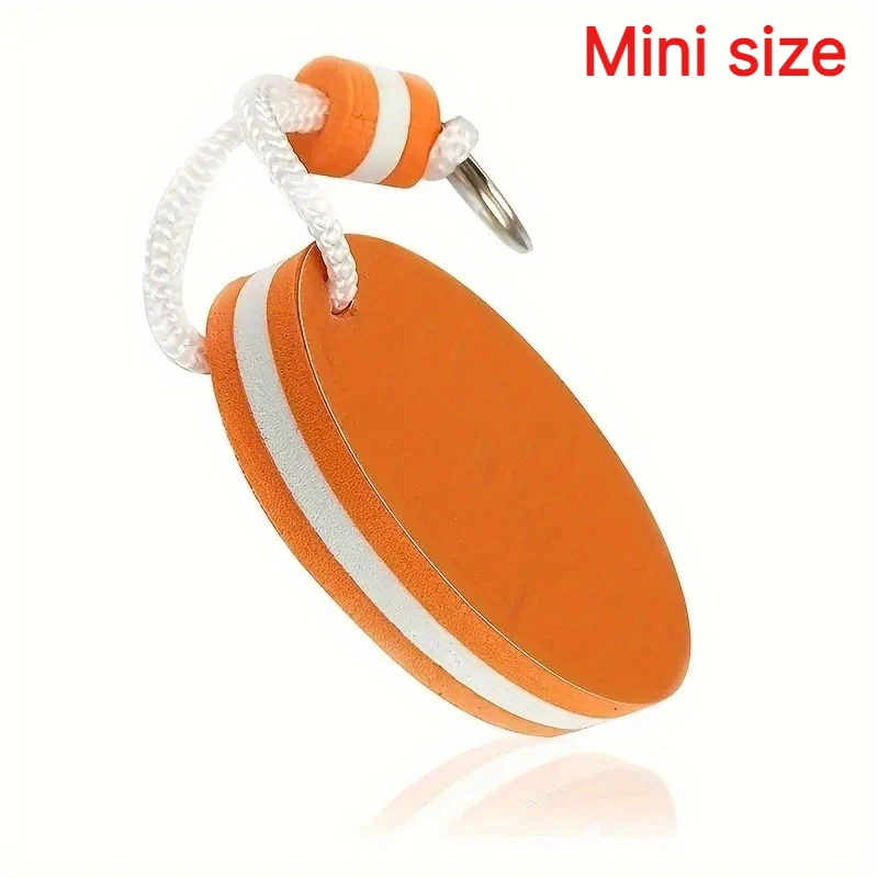 1Pc Oval EVA Floating Keychain Buoyant Key Ring Water‑Resistant For Fishing Surfing Sailing Rowing Water Sports Safety Accessory