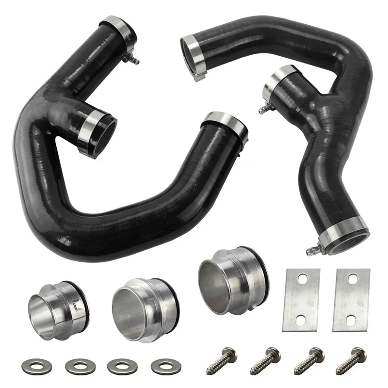 Fits for Golf MK5 MK6 GTI 2.0 FSi  2006-2009 Silicone Turbo Intercooler Pipe Hose W/Adapters Clamps Kit