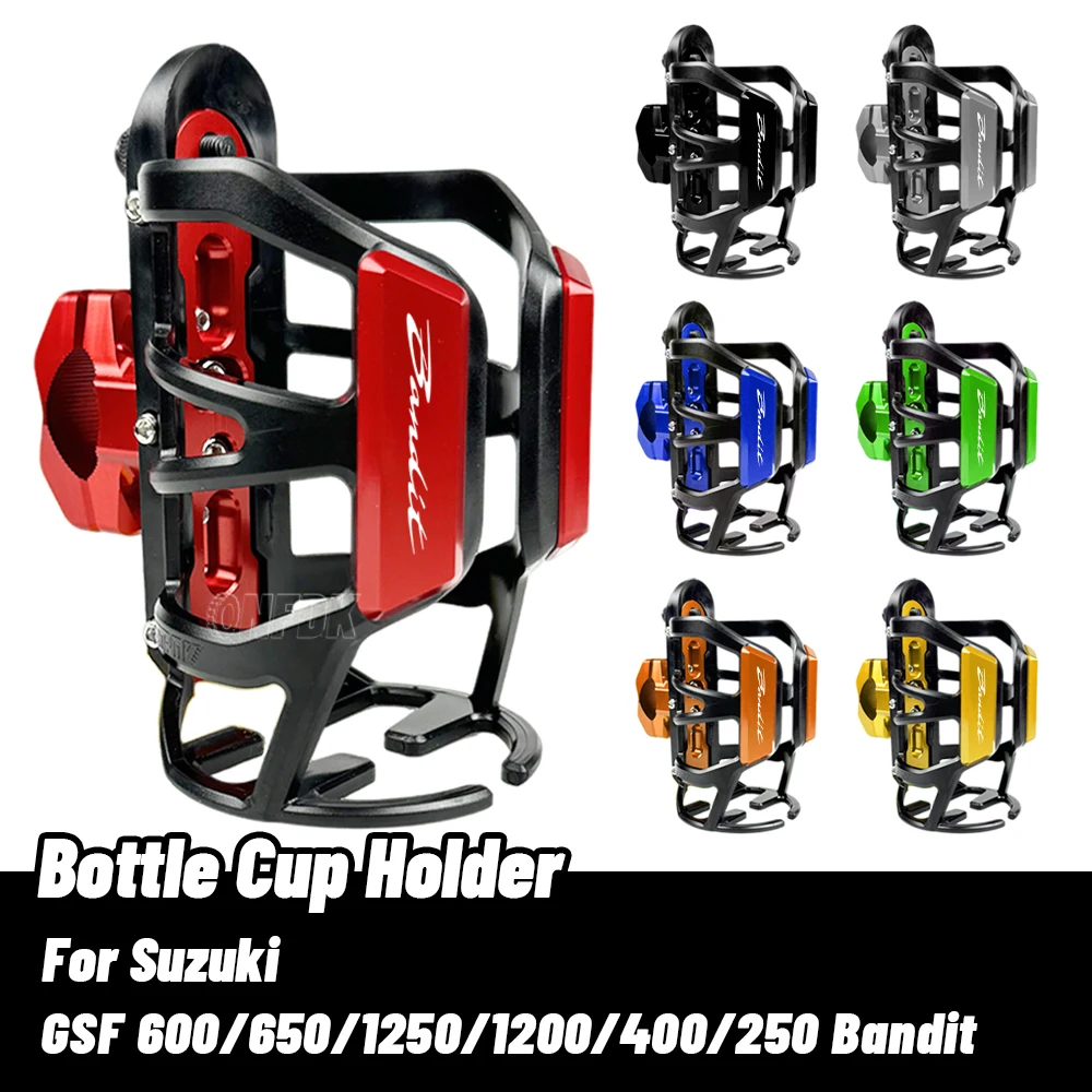 For Suzuki GSF600 GSF650 GSF1200 GSF1250 GSF400 Bandit Motorcycle drink bottle holder cage water cup holder accessories