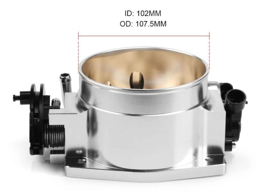 Billet Aluminum 92/102mm Throttle Valve With Position Sensor Performance Intake Accessory For   Motor