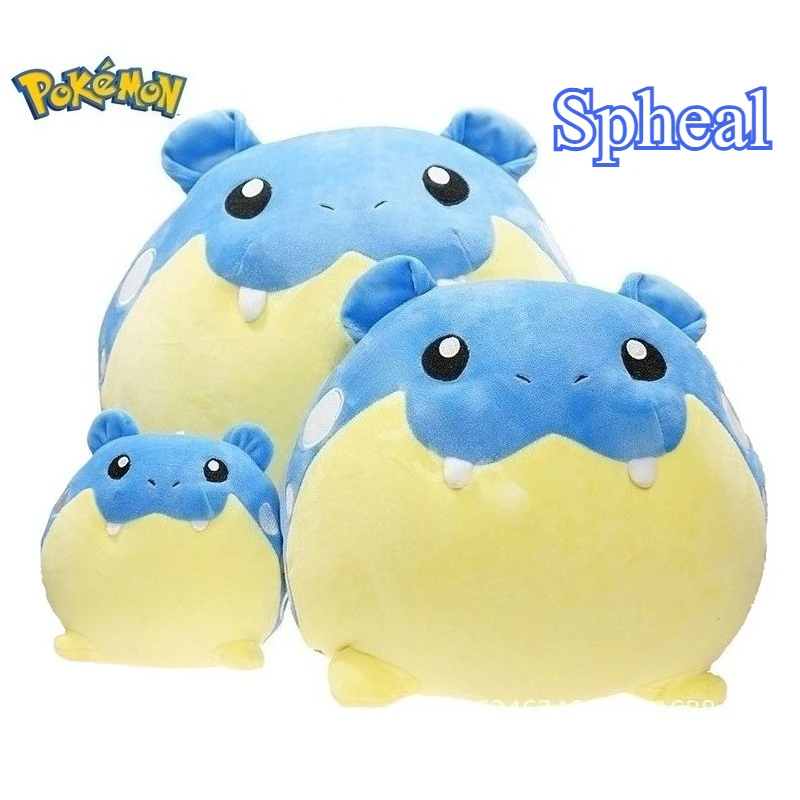 

Мультфильм Pokemon Spheal плюшевые игрушки большого размера Kawaii аниме Spheal плюшевая кукла мягкая подушка с животными Рождественский подарок для детей игрушка
