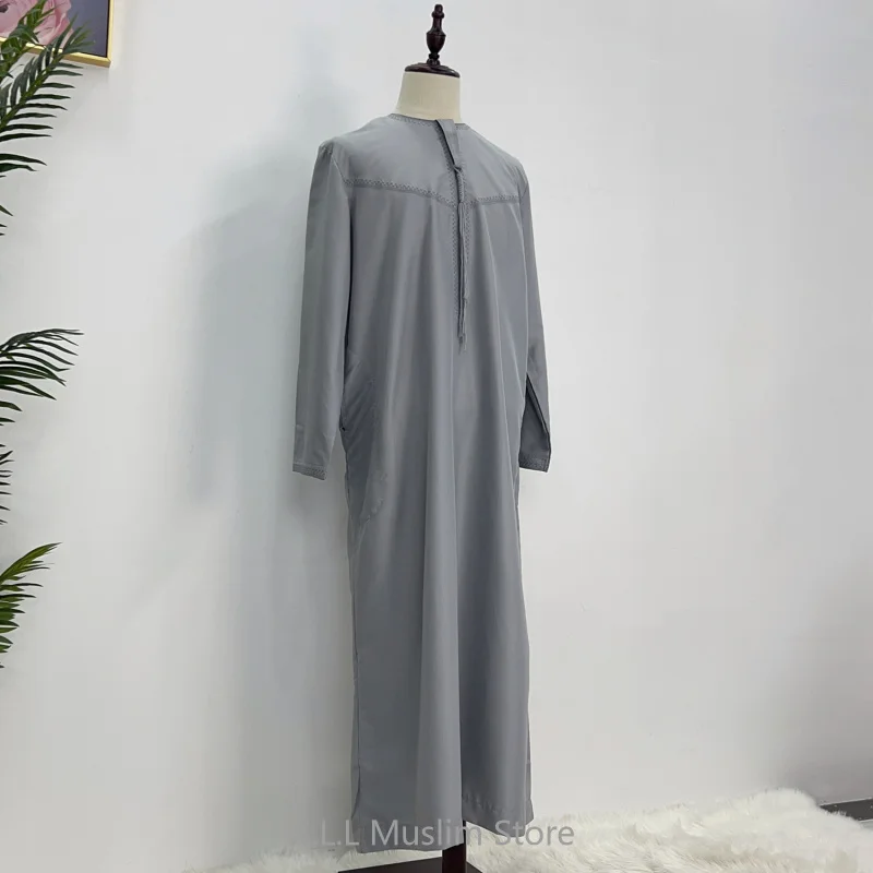 Caftan Marocain Kebaya pour Homme, Vêtement Arabe, Mode Musulmane Décontractée, Robe de Prière, Eid Ramadan