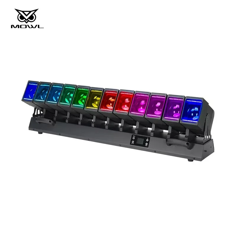 12x60W RGBW Halo Ring Swing Beam LED Matrix Moving Head Projection Light DMX Wash for Concert Disco Stage Projection view 5