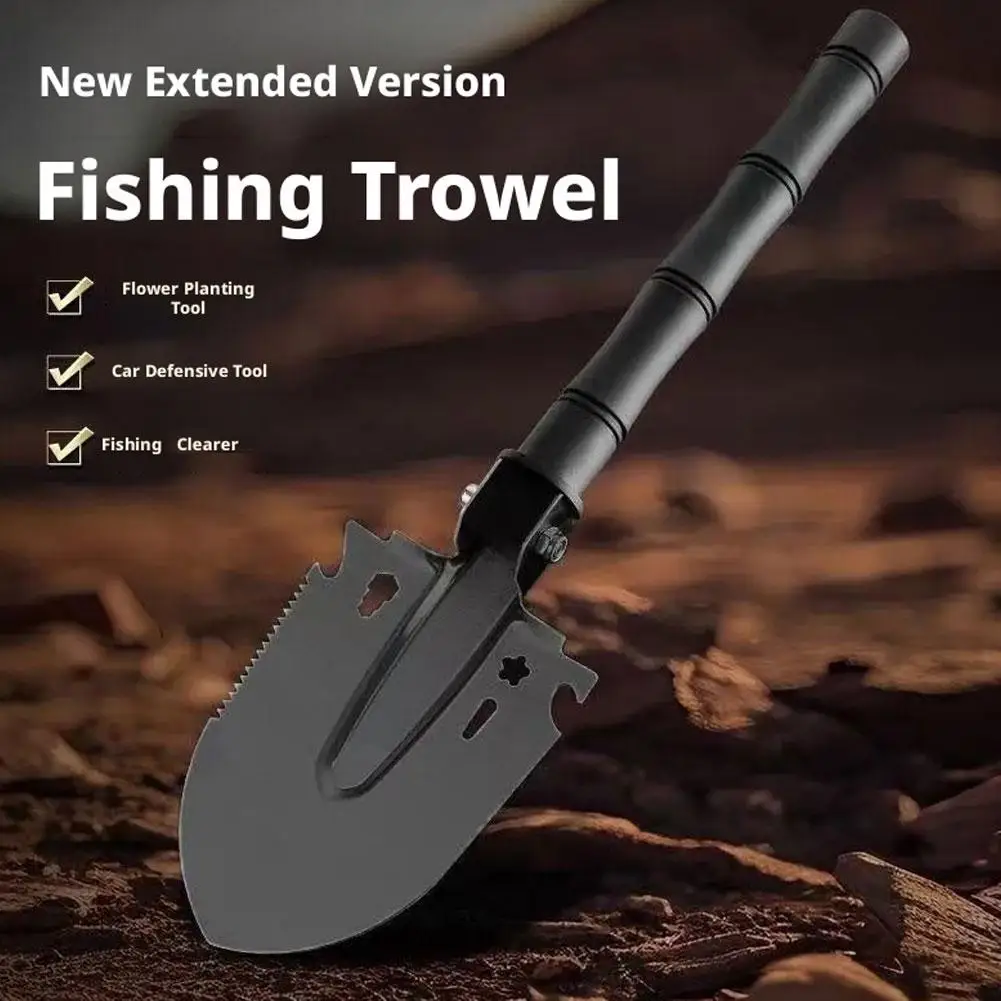 Multi-functional Folding Shovel Soil Loosening Shovel Survival Spade With Saw Outdoor Camping Shovel Entrenching Tool