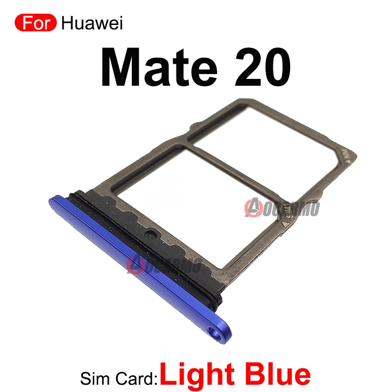 Pink Light Blue Green Black Purple For Huawei Mate 20 Pro 20Pro SIM Card Socket Slot Sim Tray Holder Repair Replacement Parts