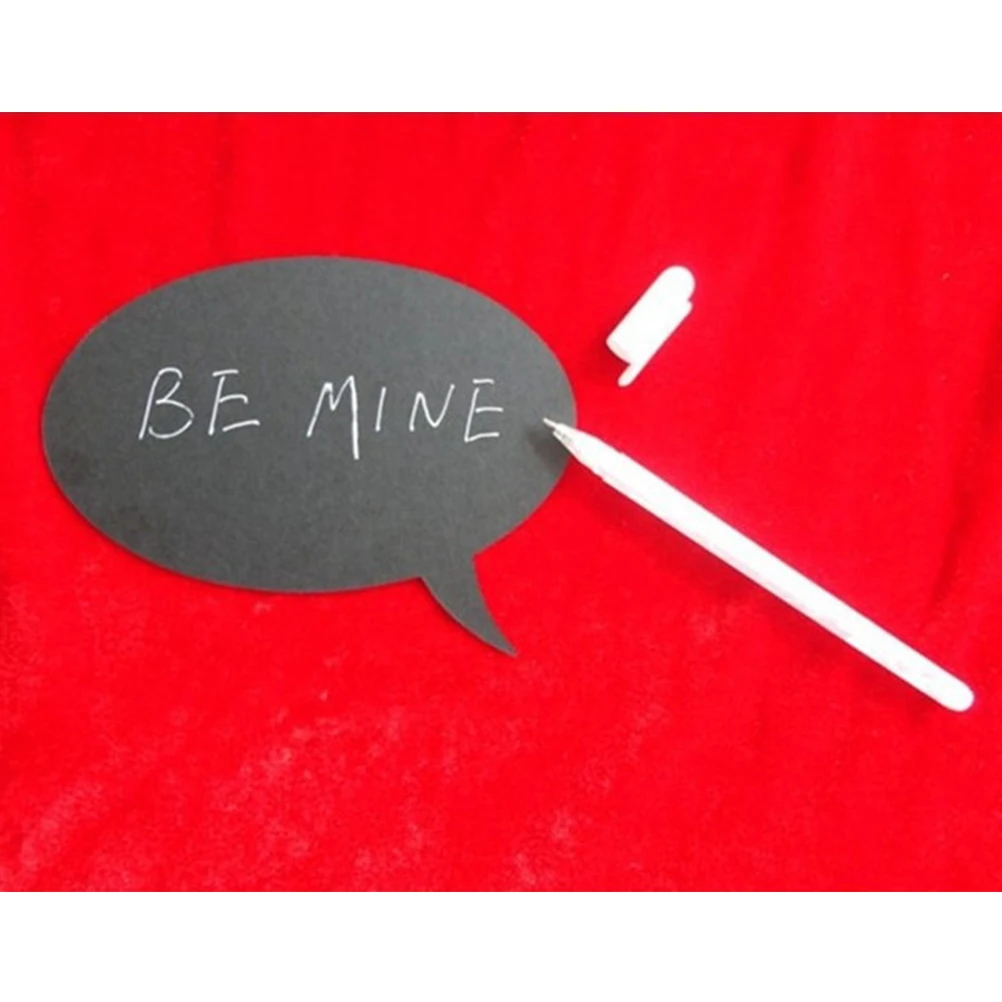 

2 Sets/20pcs Props Small Blackboard Wedding Photo Writable Decoration Graduation Selfie