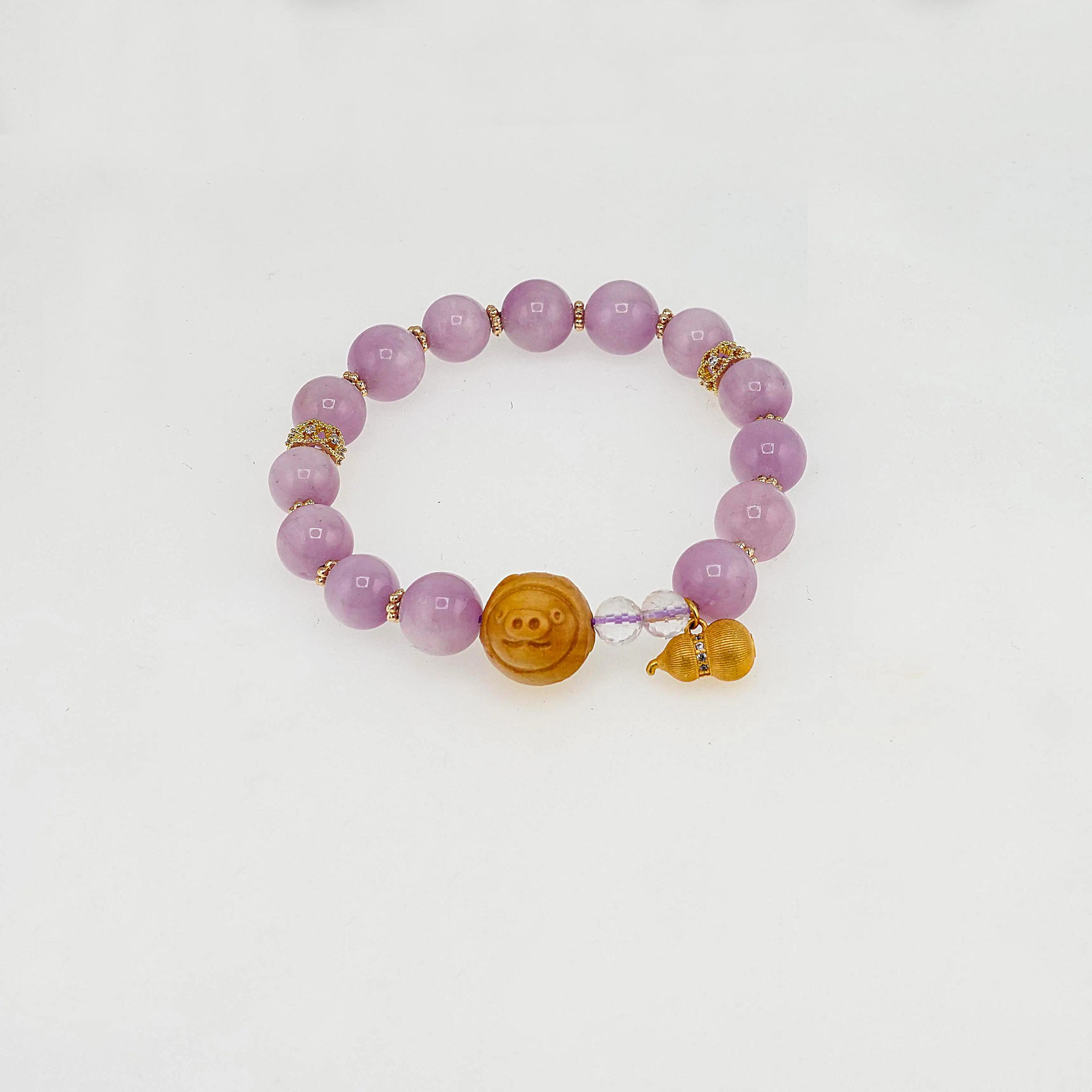 Pulsera de gemas de cristal de tres estrellas