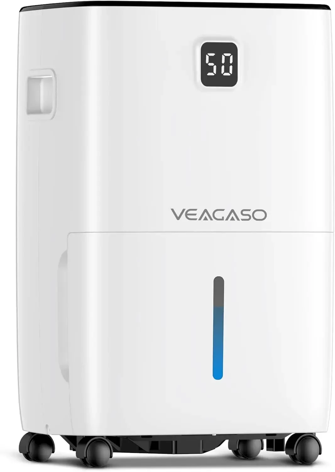 para sótano con manguera de drenaje, deshumidificadores VEAGASO de 80 pintas para el hogar, habitación grande, baño con tanque de agua, humedad inteligente
