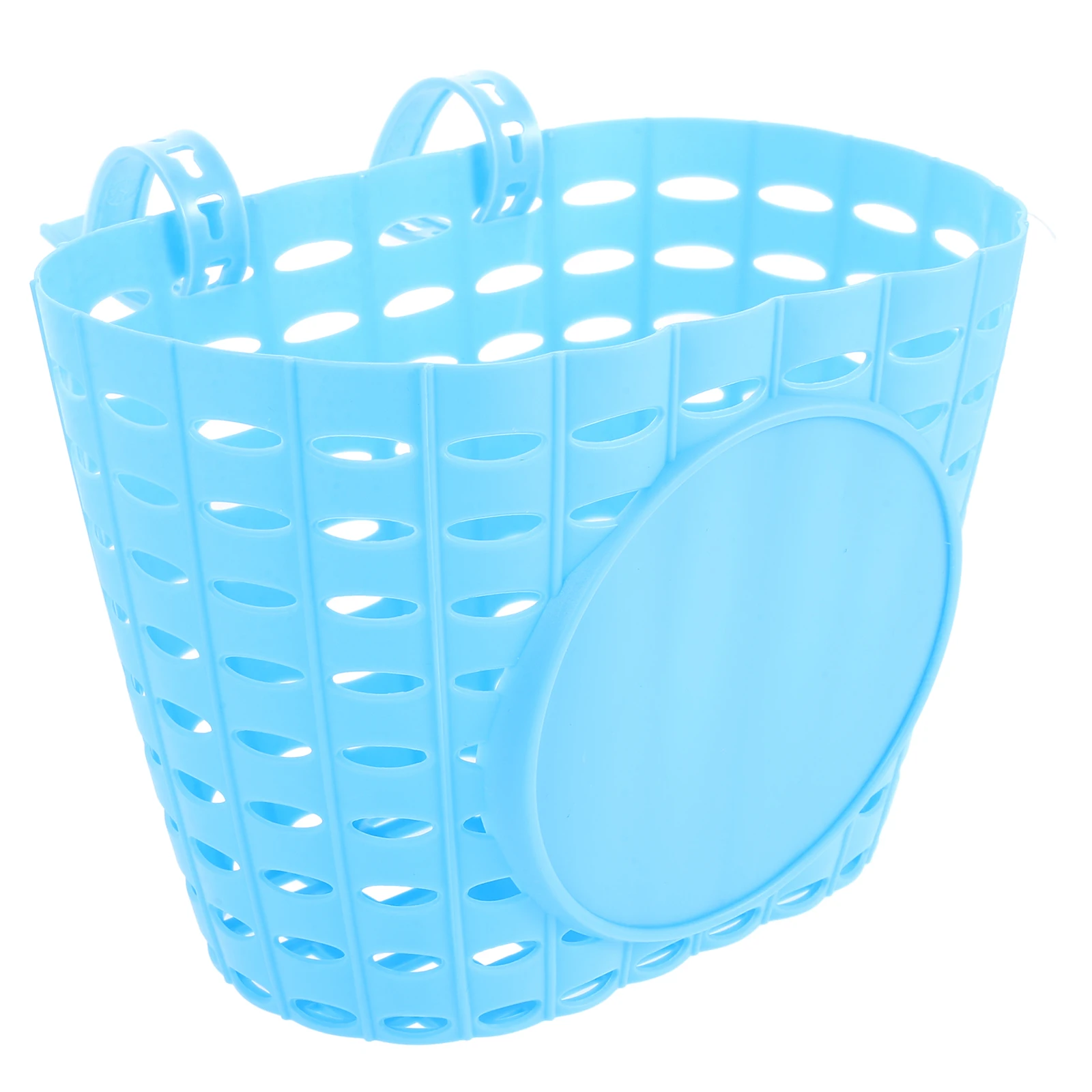 Kids Bike Basket Plastic Large Capacity Bicycle Basket for Boys Girls Front Handlebar Replacement Accessories Waterproof Fit