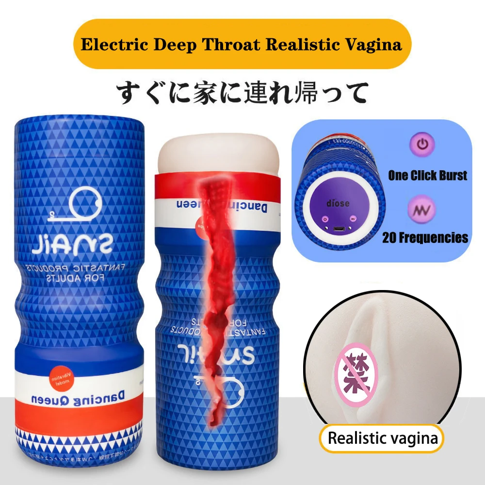 20 Modes Vibrators for men sucking machine Masturbation Cup for Men Male Masturbator Vagina Pussy Sex Toys For Adults 18