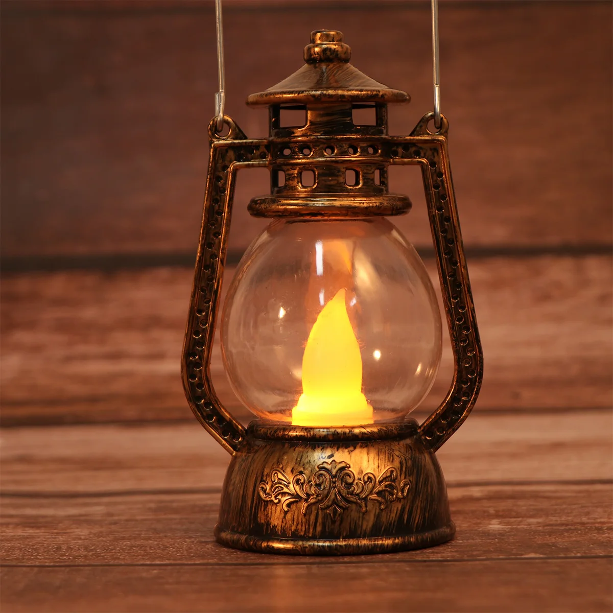 

Vintage LED Lantern Decorative Lamp Portable Halloween Lights Hanging Decoration Retro Style H held Lamps Ch