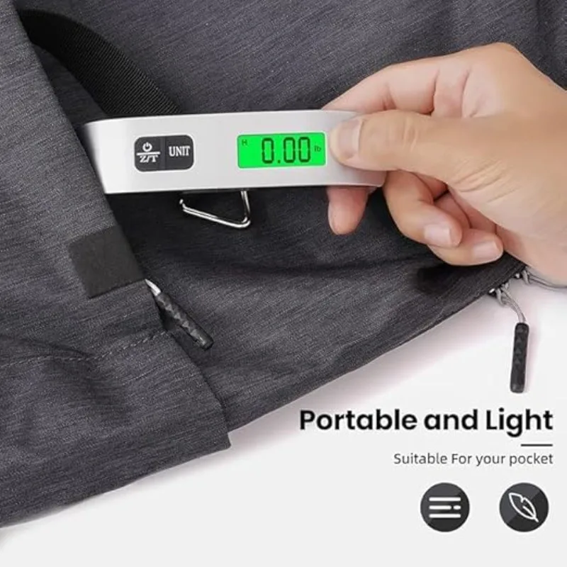 Portable Scale Digital LCD Display 110lb/50kg Electronic Luggage Hanging Suitcase Travel Weighs Baggage Bag Weight Balance Tools view 4